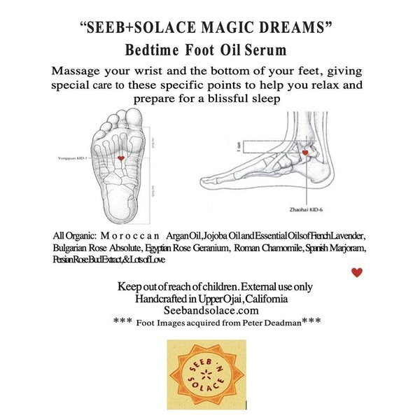 Seeb 'n Solace Magic Sleep- Bedtime Foot Oil Serum & True Woo